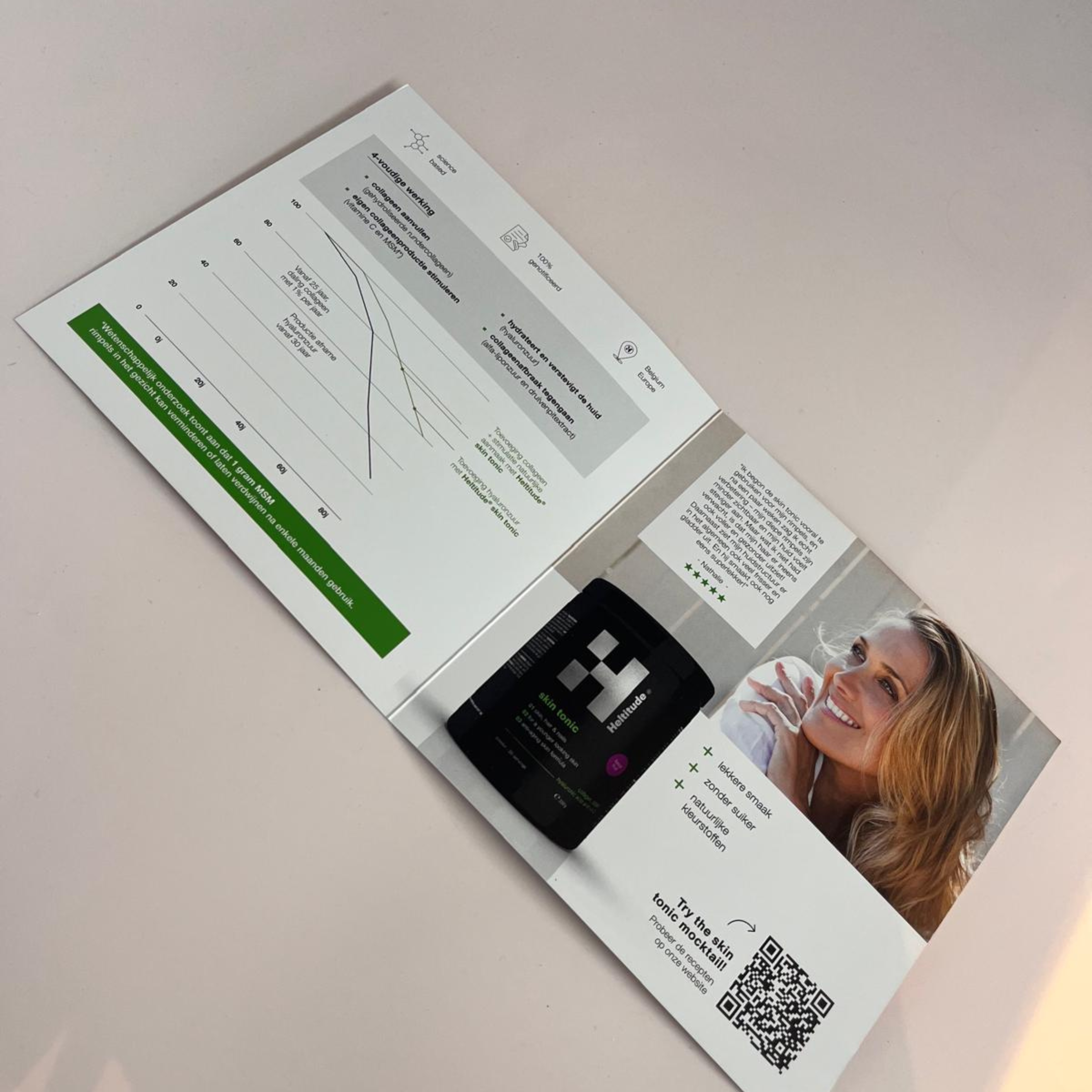 skin tonic brochures (10 stuks)