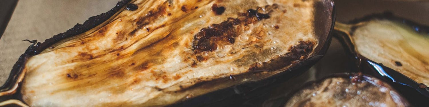 Geroosterde aubergine met griekse yoghurt