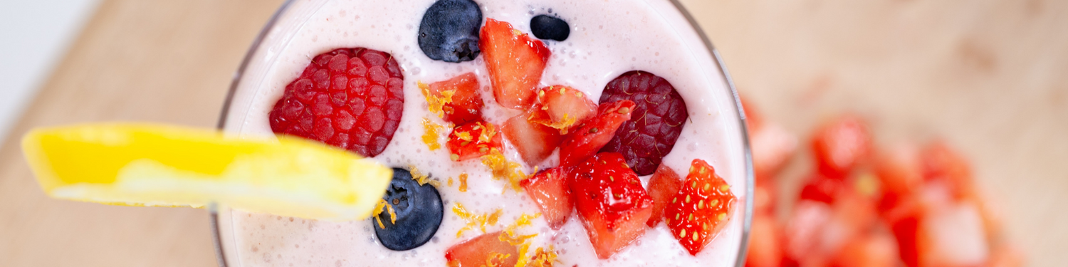 Verfrissende breakfast shake