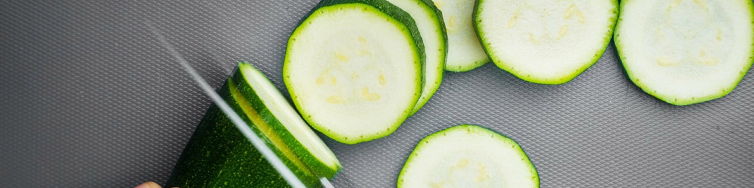 Zachte courgette met spinazie