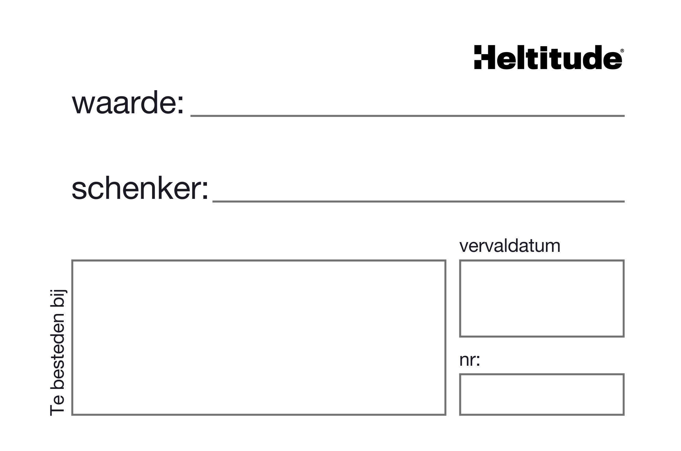 cadeaubonnen (50 stuks)