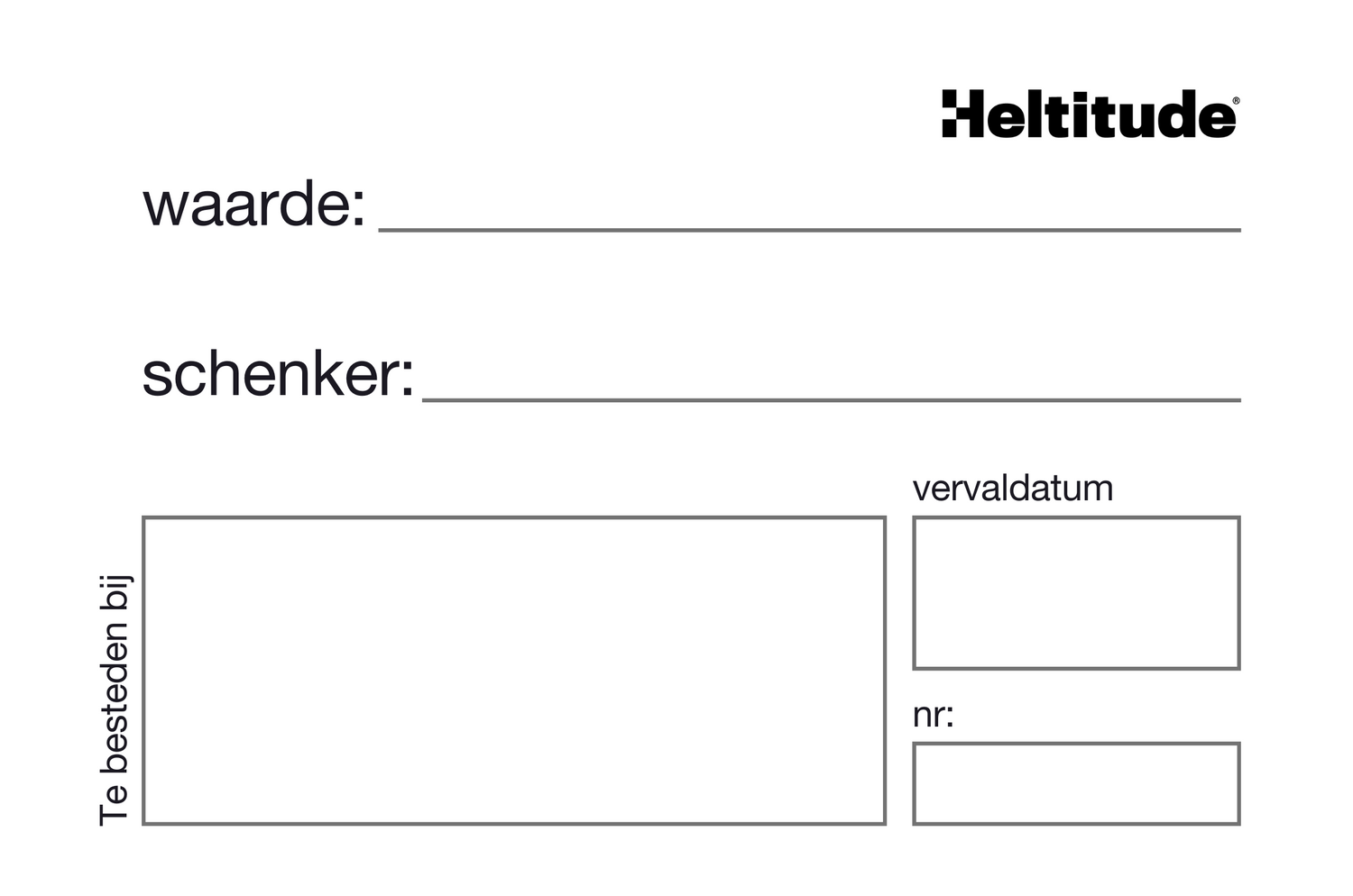 cadeaubonnen (50 stuks)