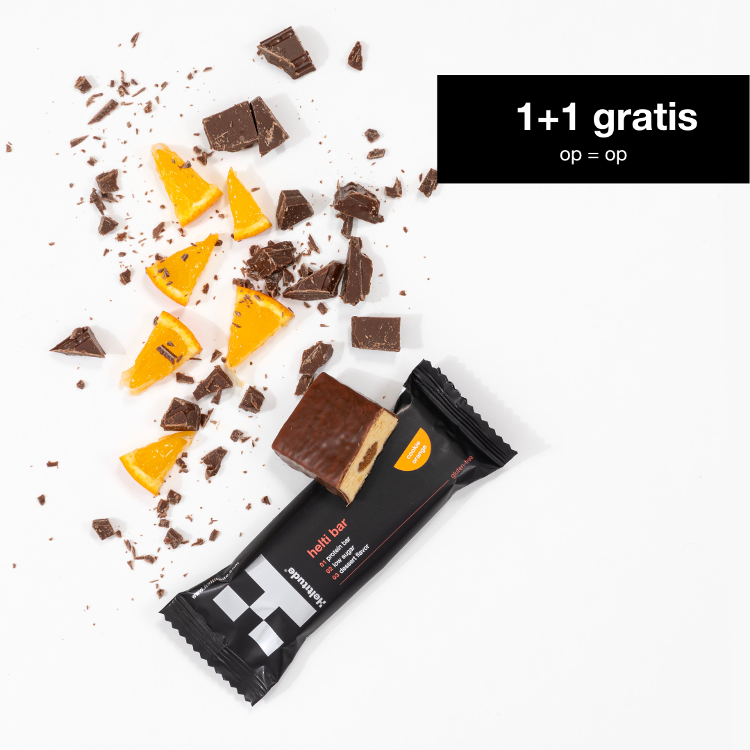 Helti Bar box (10 stuks) - Cookie Orange