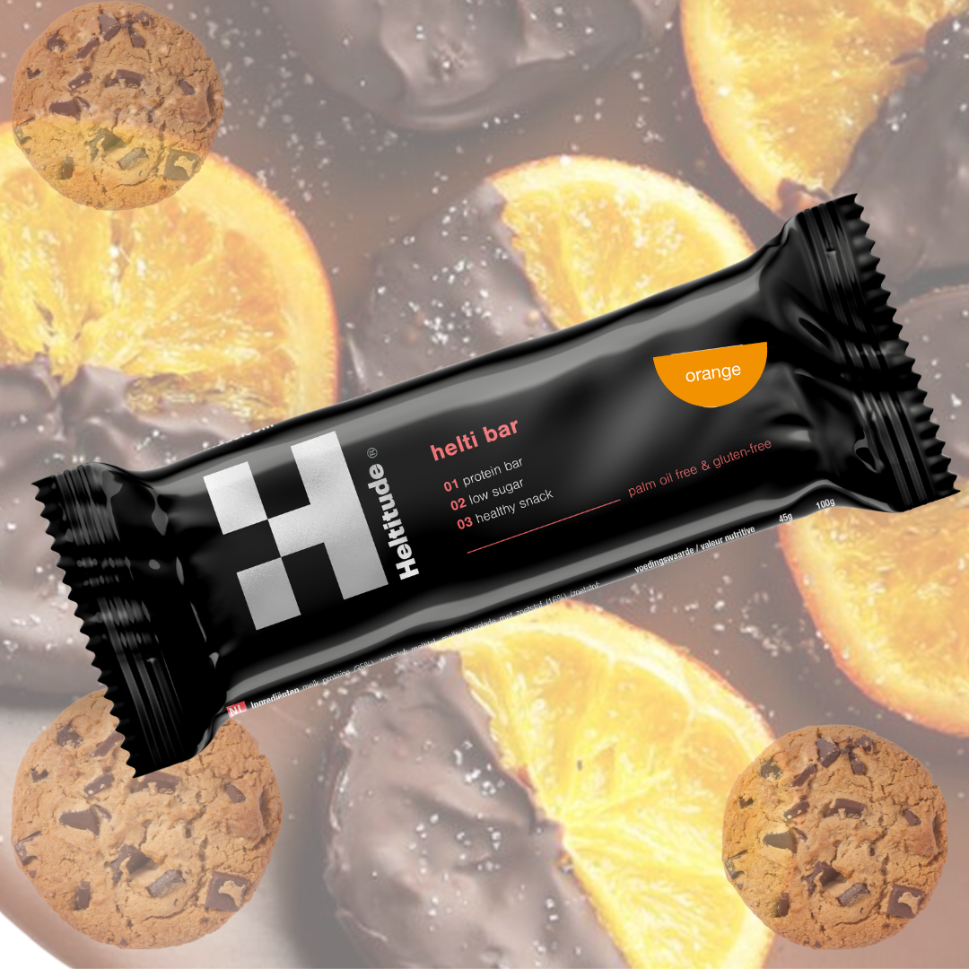 Helti Bar box (10 stuks) - Cookie Orange
