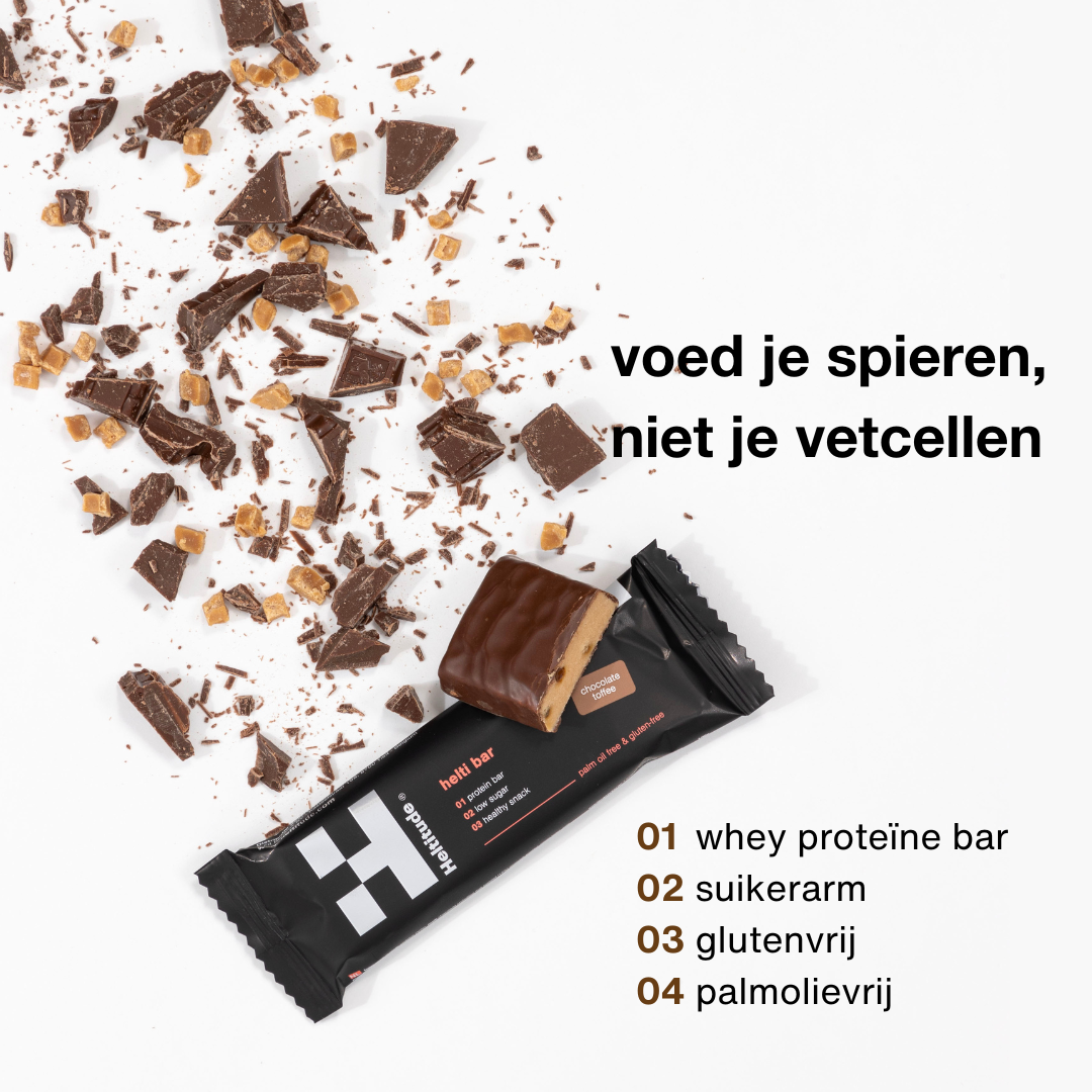 Helti Bar box (10 stuks) - Chocolade Toffee